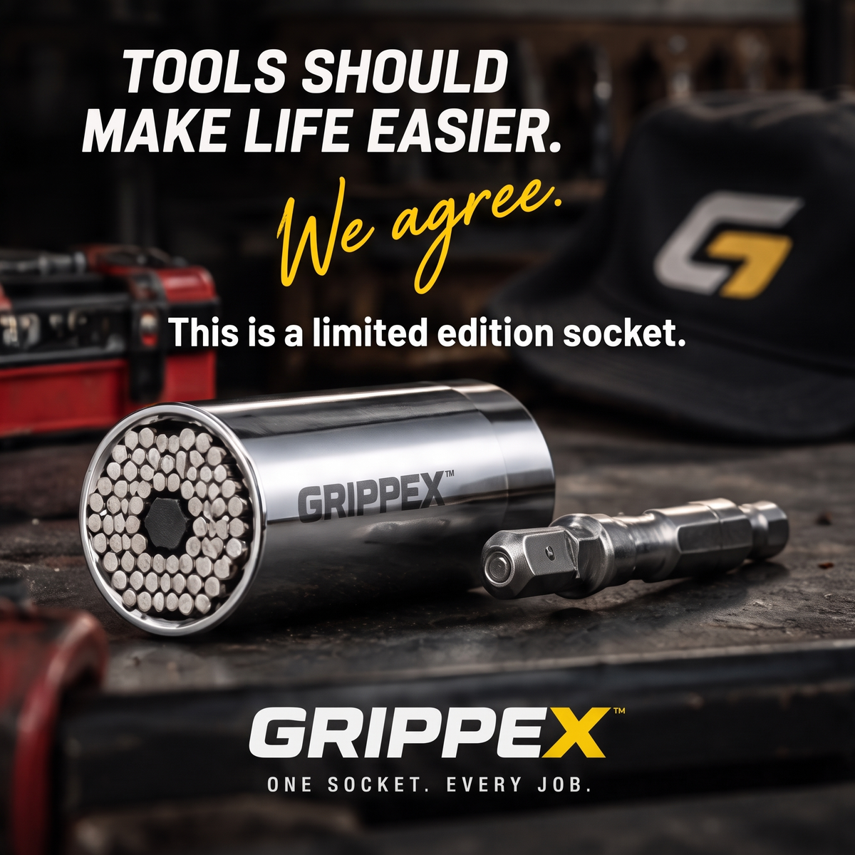 Tools should make life easier - GRIPPEX lifestyle workshop shot